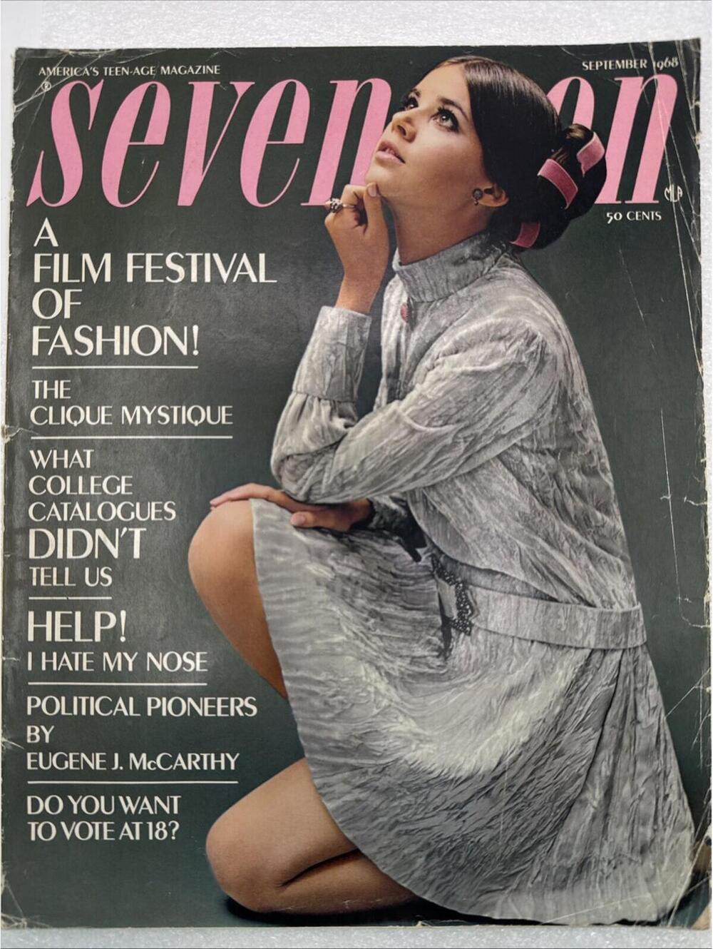 Vintage Seventeen Magazine September 1968 Film Festival Of Fashion Issue
